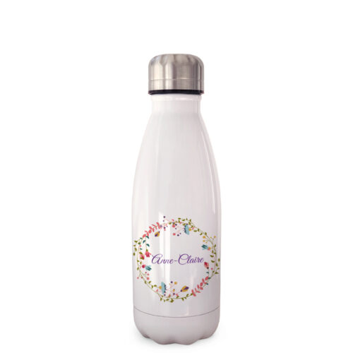 Bouteille isotherme - Couronne fleurs <br> <strong>350 ml</strong>