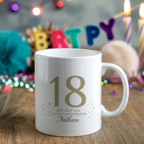 Mug personnalisé - Joyeux anniversaire Âge – Image 2