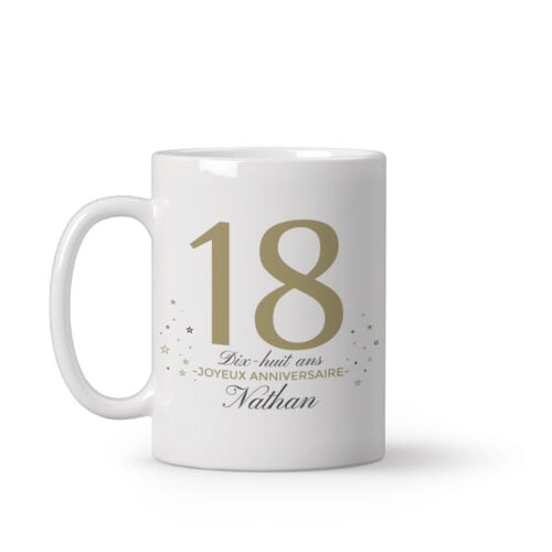 Mug personnalisé - Joyeux anniversaire Âge