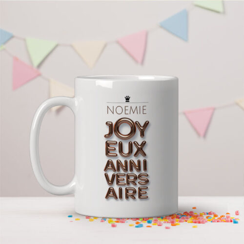 Mug personnalisé - Joyeux anniversaire cuivre – Image 2