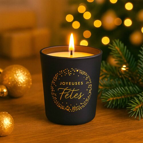 Bougie - Paillettes joyeuses fêtes – Image 2