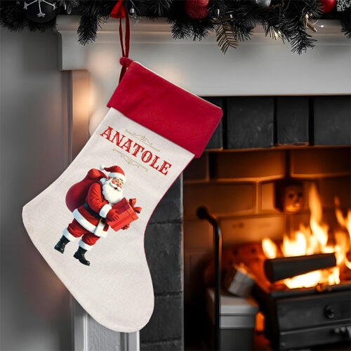 Chaussette Noël personnalisée - Hotte du Père Noël – Image 2