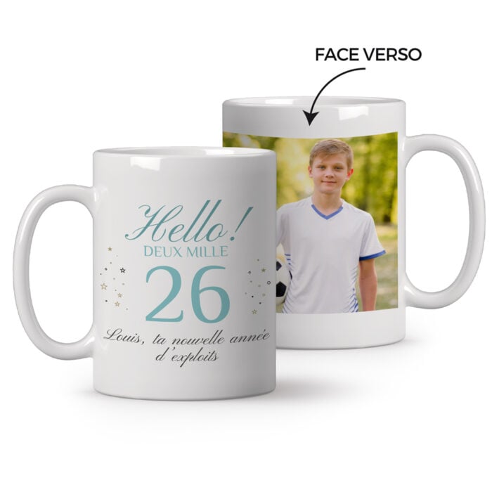 Mug personnalisé - Hello 2026 !