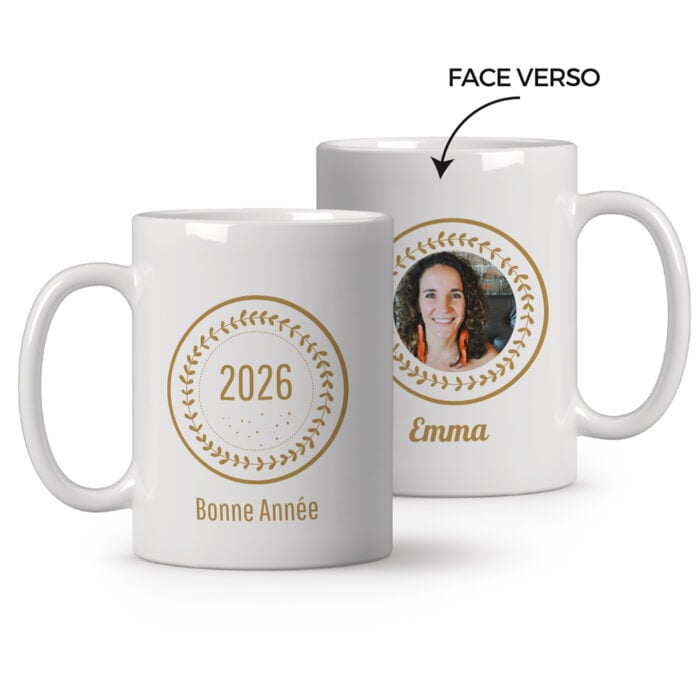 Mug personnalisé - Bonne année 2026