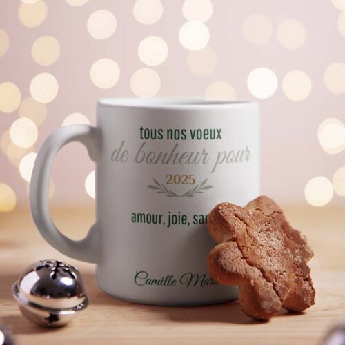 Mug personnalisé - Voeux de bonheur – Image 2