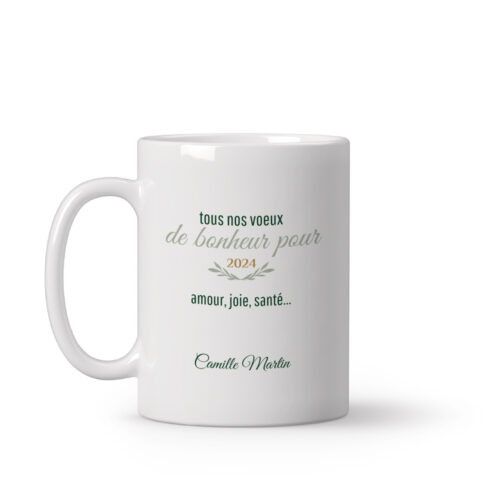 Mug personnalisé - Voeux de bonheur