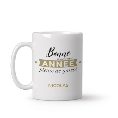 Mug personnalisé - Bonne et heureuse année