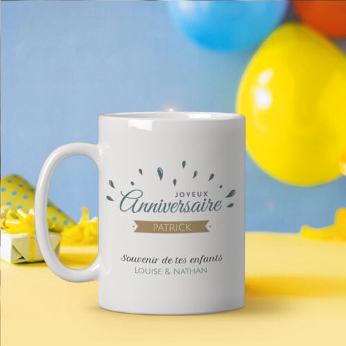 Mug personnalisé - Souvenir Joyeux Anniversaire – Image 2