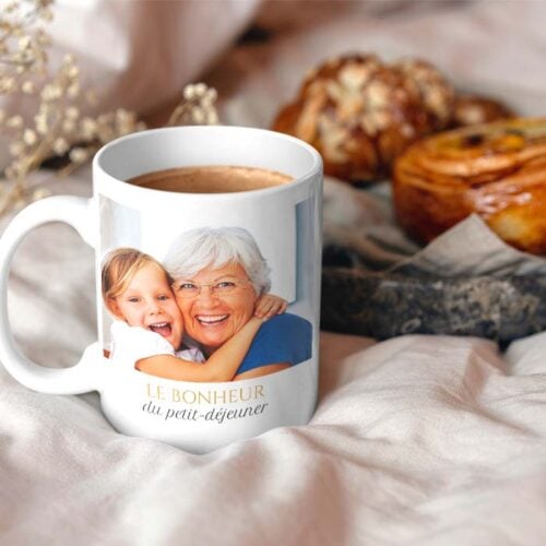 Mug personnalisé - Le bonheur du petit déjeuner – Image 2