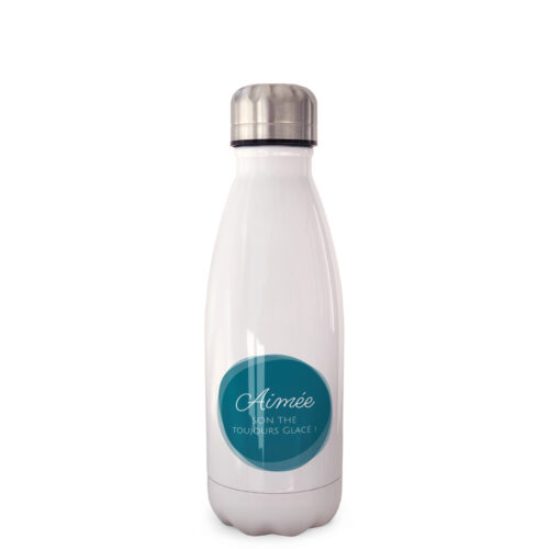 Bouteille isotherme - Stick bleu <br> <strong>350 ml</strong>