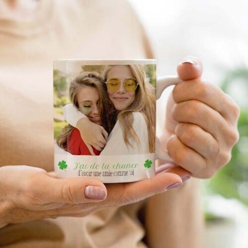 Mug personnalisé - Bonne chance avec photo – Image 2