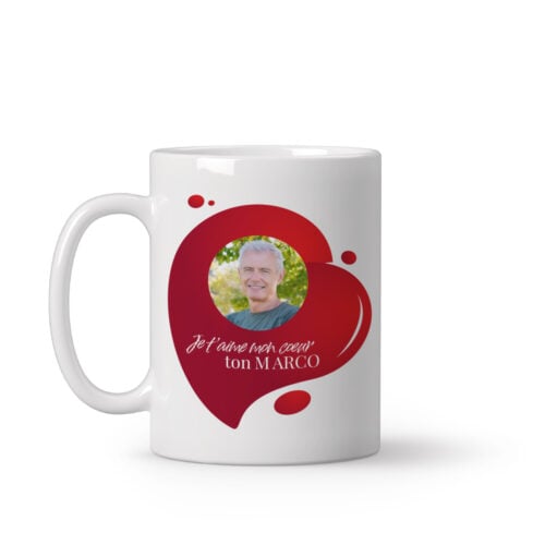 Mug personnalisé - Je t'aime mon coeur