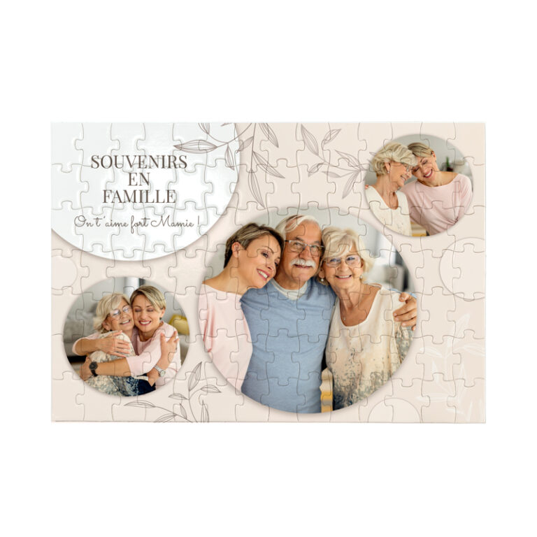 Puzzle Personnalisé Avec Ta Photo - 120 à 1000 Pièces, Cadeau Unique Pour Famille, Couple, Anniversaire, Noël