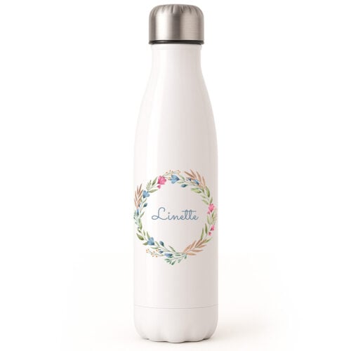Bouteille isotherme - Couronne fleurs <br> <strong>  500 ml </strong>
