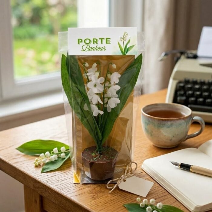 Alternative view of Pot de Muguet en chocolat