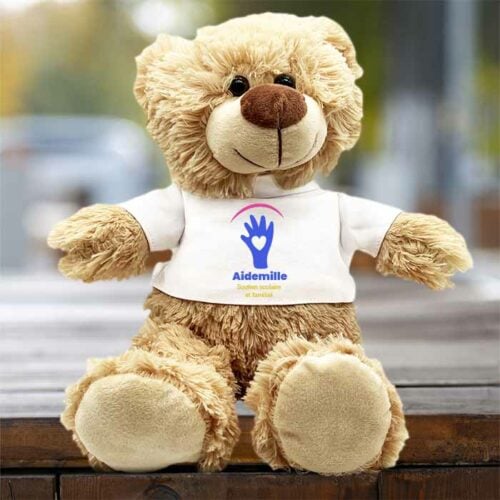 Ours en peluche personnalisé – Votre logo <br> <strong> 25 cm </strong> – Image 2
