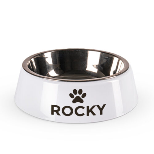 Gamelle pour chien - Avec prénom <br> <strong> ⌀ 182 x 58 mm</strong>