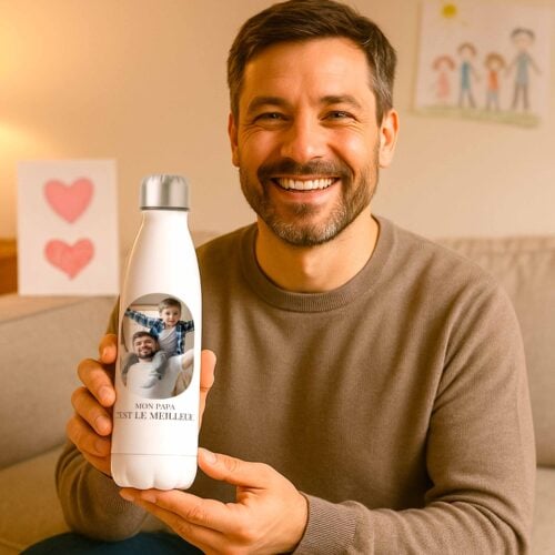 Bouteille isotherme - Mon Papa c'est le meilleur <br> <strong>  500 ml </strong> – Image 2
