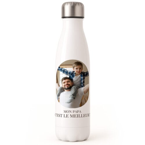 Bouteille isotherme - Mon Papa c'est le meilleur <br> <strong>  500 ml </strong>