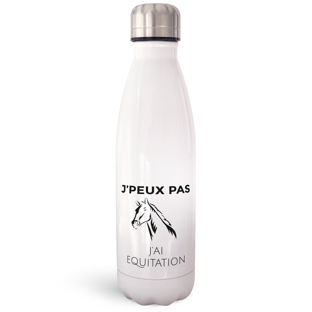 Bouteille d'eau isotherme avec poignée – Nom personnalisé en acier inoxydable sans BPA étanche Bouteille d'eau Cheval Dream Catcher 550 ml Idée cadeau pour femme pour fille