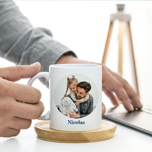 Mug personnalisé - Super Papa avec photo – Image 2