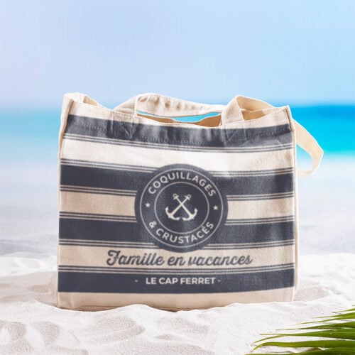 Sac cabas personnalisé – Coquillages et crustacés – Image 2