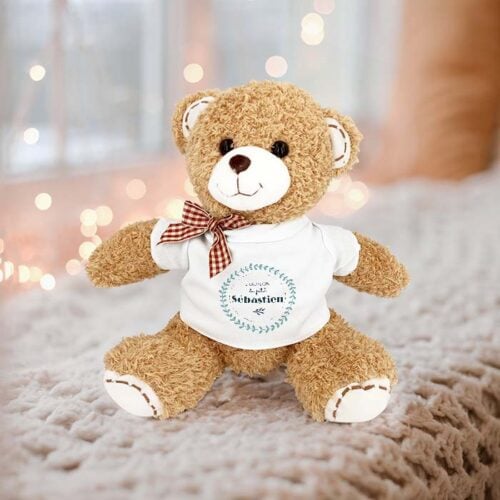 Timmy l'ours en peluche  – Couronne avec prénom <br> <strong>  18 cm </strong> – Image 2