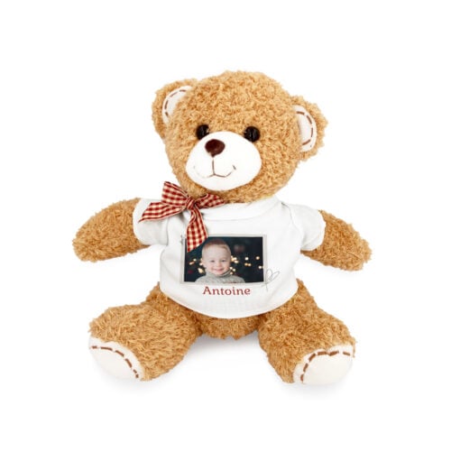 Timmy l'ours en peluche  – Avec photo <br> <strong>  18 cm </strong>