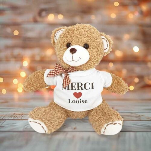 Timmy l'ours en peluche  - Merci avec prénom <br> <strong>  18 cm </strong> – Image 2