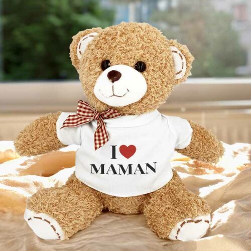 Timmy l'ours en peluche  – Je t'aime maman <br> <strong>  18 cm </strong> – Image 2