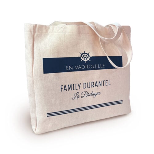 Sac cabas personnalisé – Famille en vadrouille