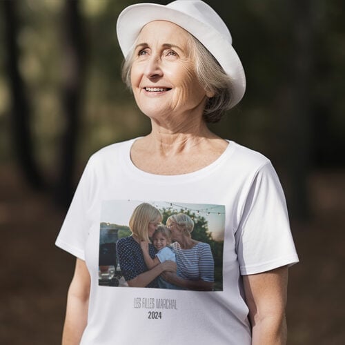T-shirt blanc - Avec votre photo – Image 2