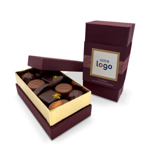 Boite de chocolats personnalisée - Avec logo