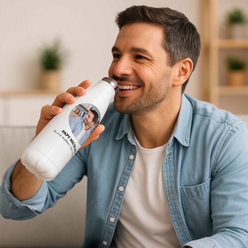 Bouteille isotherme - Photo Papy <br> <strong>  500 ml </strong> – Image 2