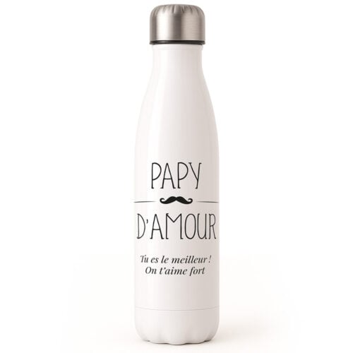 Bouteille isotherme - Papy Cool <br> <strong>  500 ml </strong>