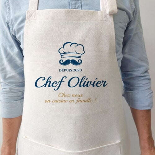 Tablier - Prénom du Chef !