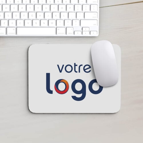 Tapis de souris rectangulaire - Votre logo <br> <strong>  23,4 x 19,1 cm </strong> – Image 2