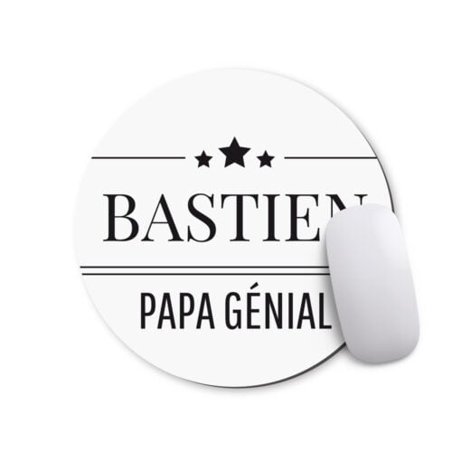 Tapis de souris - Papa génial <br> <strong>  ⌀ 20 cm </strong>