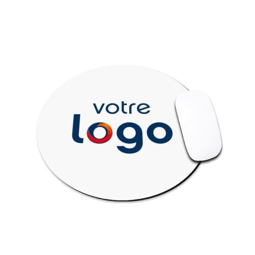 Tapis de souris - Votre logo <br> <strong>  ⌀ 20 cm </strong>