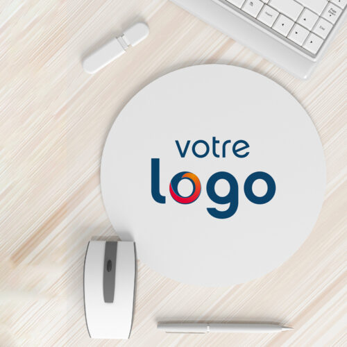 Tapis de souris - Votre logo <br> <strong>  ⌀ 20 cm </strong> – Image 3