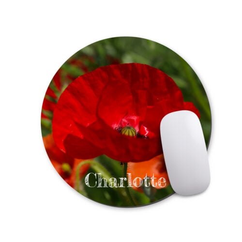 Tapis de souris - Flowers <br> <strong>  ⌀ 20 cm </strong>