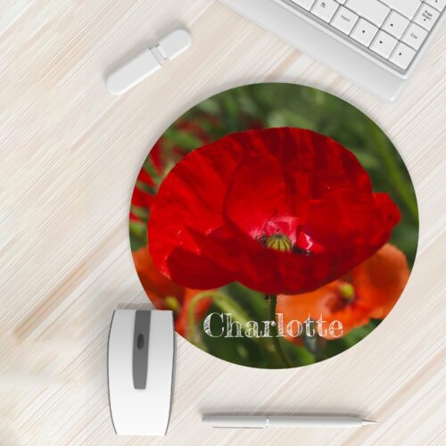 Tapis de souris - Flowers <br> <strong>  ⌀ 20 cm </strong> – Image 2