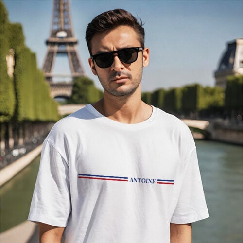 T-shirt blanc - Prénom – Image 2