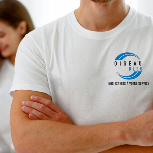 T-shirt gris personnalisé - Votre logo – Image 3