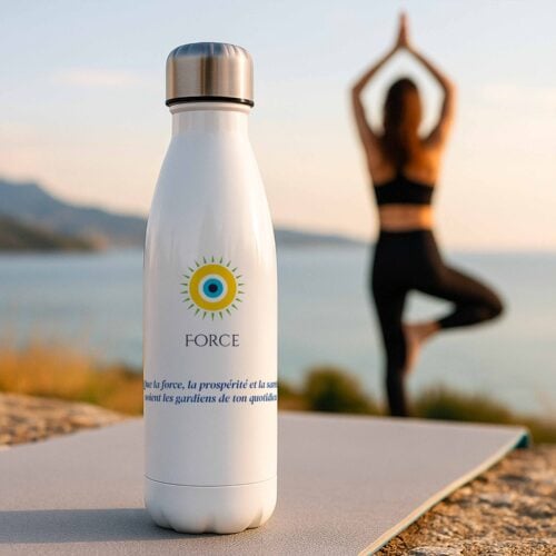 Bouteille isotherme - Santé, force et prospérité <br> <strong>  500 ml </strong> – Image 2