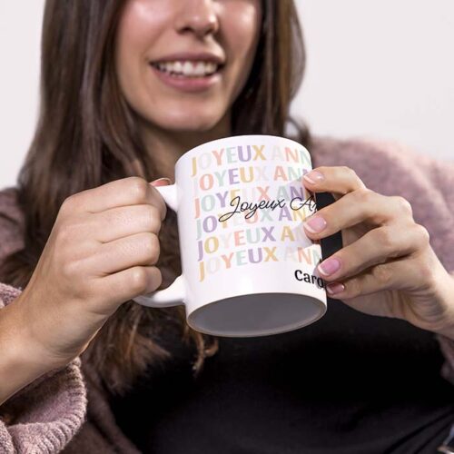 Mug personnalisé - Joyeux anniversaire coloré – Image 2