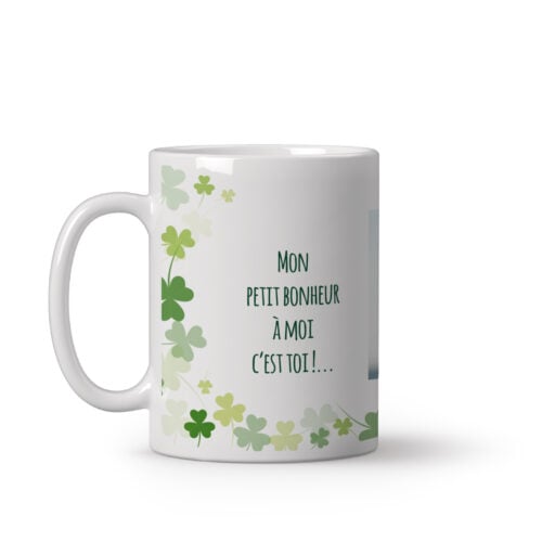 Mug personnalisé - Mon petit bonheur avec photo