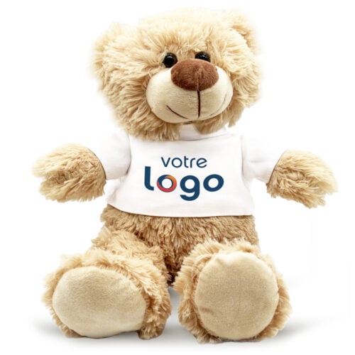 Ours en peluche personnalisé – Votre logo <br> <strong> 25 cm </strong>