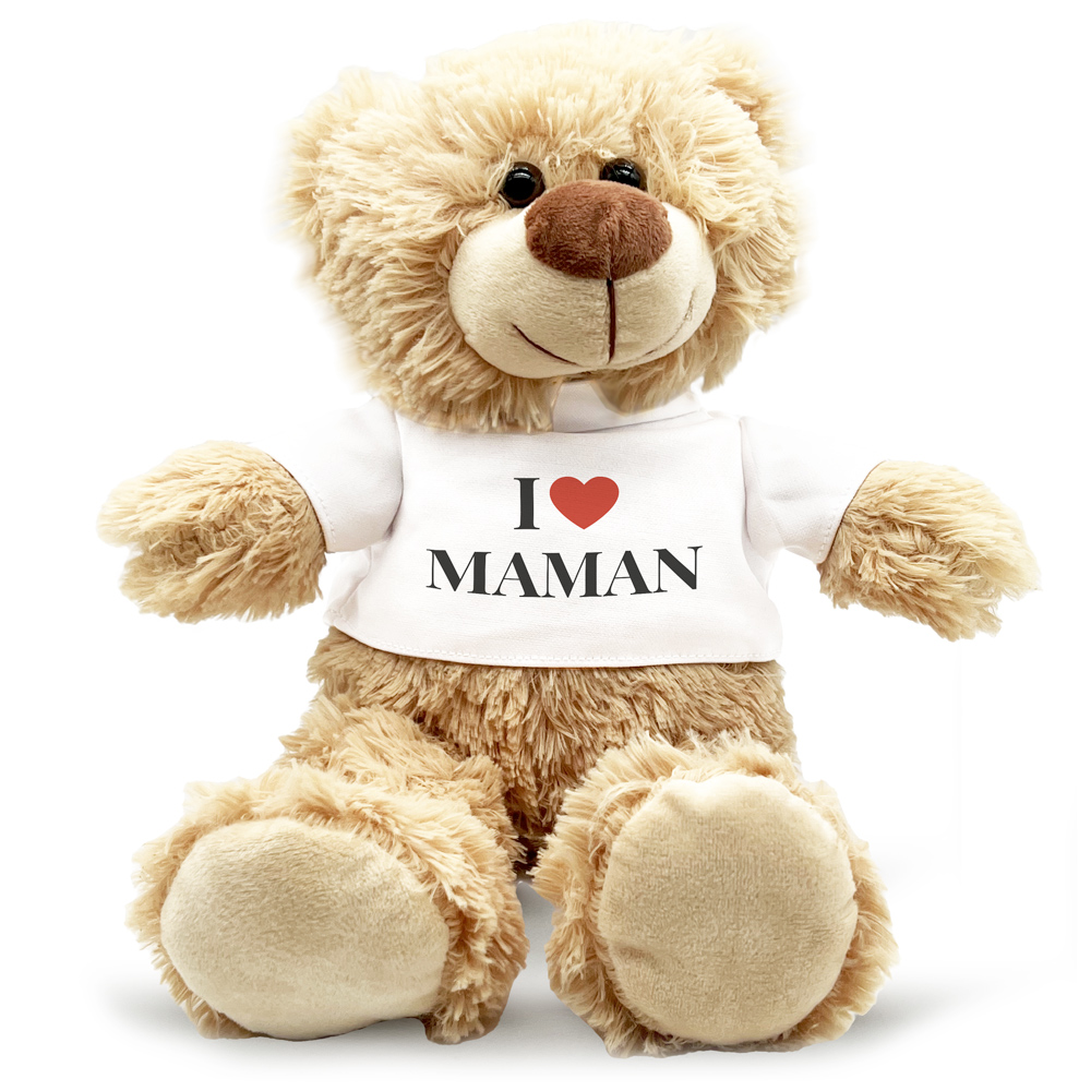 Singe En Peluche Personnalisable Avec Message - Ours De Réconfort Doux 42 Cm - Cadeau Deuil Ou Attention