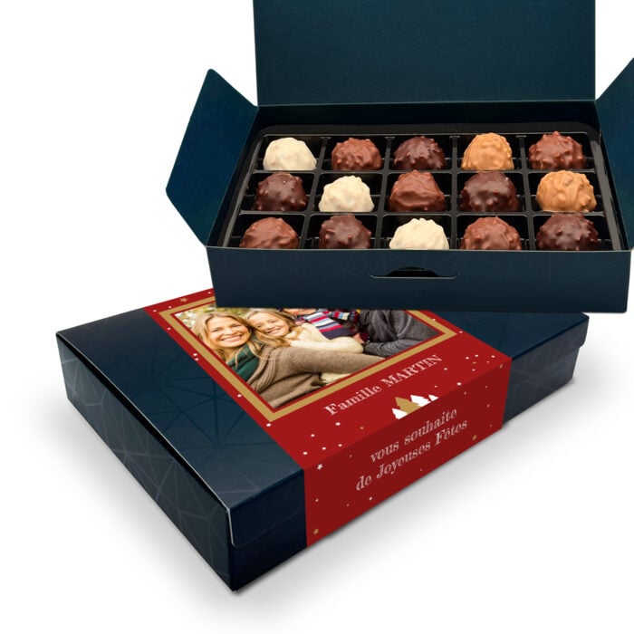 Boîte d'assortiment de 15 rochers personnalisable - Avec photo